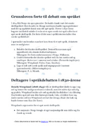 Grunnloven førte til debatt om språket