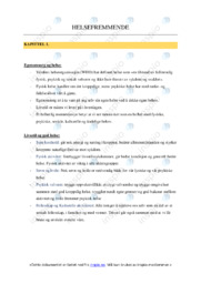 Helsefremmende | Sammendrag i Helsefag