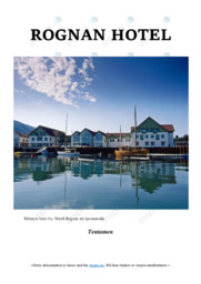 Rognan hotel | Analys i Entreprenørskab