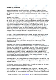 Ritualer og Tradisjoner | Analyse på religsion