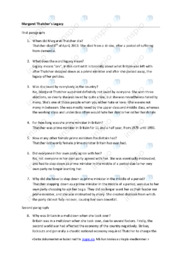 Margaret Thatcher’s Legacy | Analyse på engelsk