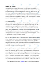 Pull ing the Trigger | General facts about guns | Oppgave