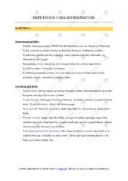 Repetisjon I helsefremmende | Notater i biologi