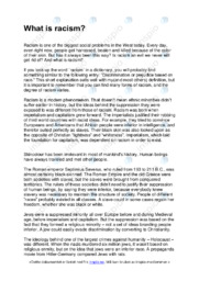 What is racism | Rasismens opphav og historie | Analyse