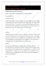 Frøken Ajhla UB | Situasjonsbeskrivelse og SWOT analysen