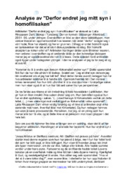 Derfor endret jeg mitt syn i homofilisaken | Analyse |  L. R. Dahl