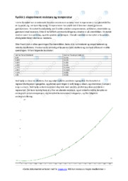 Resistans og temperatur | Eksperiment i fysikk