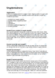 Ungdomsårene | Typiske ungdomsproblemer | Oppgave