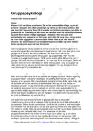 Gruppepsykologi | Hvilken rolle trives du best i | Oppgave