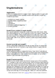 Ungdomsårene | Typiske ungdomsproblemer | Oppgave