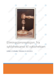Fra sykloheksanol til sykloheksen | Forsøk i kjemi