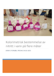 Kolorimetrisk bestemmelse av nitritt i vann | Forsøk i kjemi