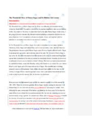 The Wonderful Story of Henry Sugar | Analyse | Engelsk