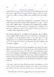 To little time or Timeless | Analysis of poem | Term test | Engelsk