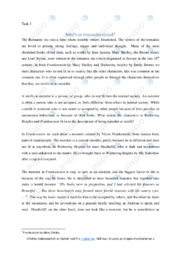 Frankenstein and wuthering heights | Essay | English literature