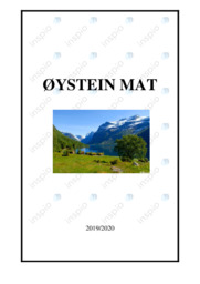 Øystein mat | Analyse | Prøve | Entreprenørskap