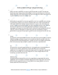 Genteknologi | Etiske problemstillingar | Oppgave | Naturfag