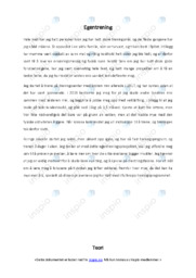 Egentrening | Næringsmessig og fysisk sunn livsstil | Oppgave