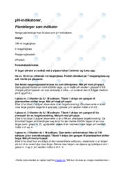 Plantefarger | pH-indikatorer | Oppgave | Kjemi