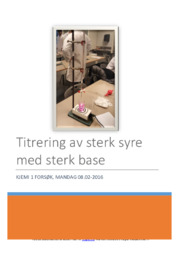 Sterk syre og sterk base | Titrering | Forsøk kjemi