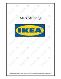 Ikea | Oppgave | Tentamen | Markedsføring