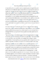 They sold my sister | Cross-Cultural | Analyse | Engelsk