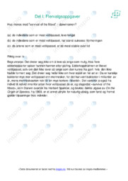 Darwinismen | Oppgaver | Biologi