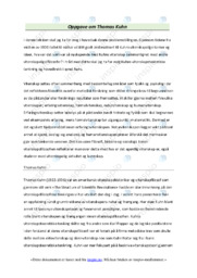 Thomas Kuhn | Oppgave | Historie
