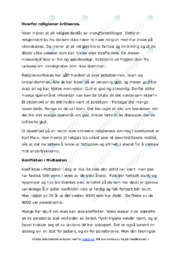 Konflikten i Midtøsten | Oppgave | Religion