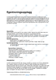 Egentreningsopplegg | Treningsopplegg | Kroppsøving