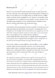 Racism in the US | Essay | Oppgave | Engelsk