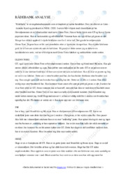 Rådebank | Analyse av Dramaserie | Jeanette Kyed | Norsk