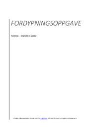 Musikken og samfunnet | Fordypningsoppgave | Norsk