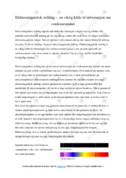 Elektromagnetisk stråling | Naturfag