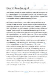 Kjønnsrollene før og nå | Oppgave | Innlevering | Norsk