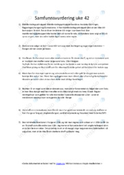 Samfunnsvurdering | Uge 42 | Oppgave | Norsk