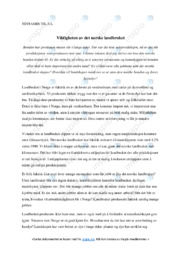 Viktigheten av det norske landbruket | Tentamen | Norsk