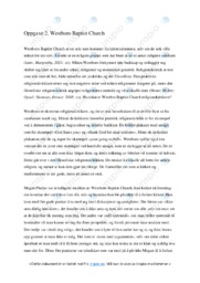 Westboro Baptist Church | Oppgave i religion