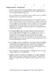 Buddhisme | Karma, Nirvana, Buddha | Oppgave i religion