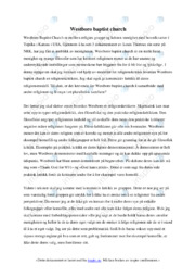 Westboro baptist church | Oppgave i religion og etikk