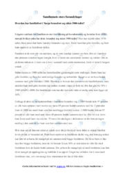 Samfunnets store forandringer | Familielivet i Norge | Oppgave