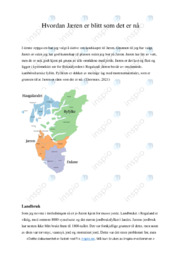 Hvordan Jæren er blitt som det er nå | Oppgave i naturfag