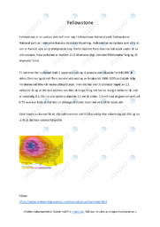 Yellowstone National park | Vulkan | Oppgave i naturfag