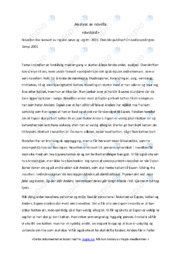 Temp 2001 | Avskjed | Analyse av novella i norsk | Ingvild Jørve