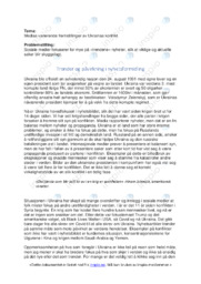 Påvirkning i nyhetsformidling | Ukrainas konflikt | Oppgave