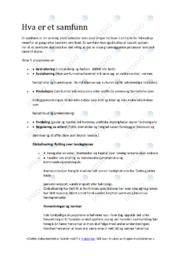 Hva er et samfunn | Fellesskap | Oppgave i sosiologi