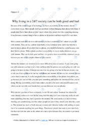 Why living in a 24-7 socety can be both..