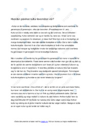 Kultur og flerkultur | Fagtekst | Samfunnsfag