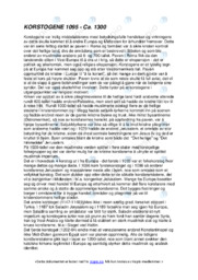 Korstogene | Ca.1095-1300 | Oppgave | Historie