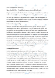 Norsk landbruk | Argumenterende tekst | Tentamen | Norsk